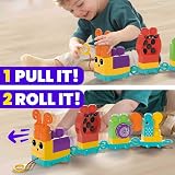 Mega Brands Mega Bloks Fisher-Price Sensory Caterpillar Train 30 Pieces HKN44 view 4