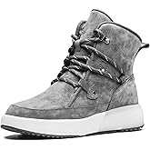 AUMU Taurus Leather Metal Buckle Brass Eyelets Suede Upper Laces Winter Snow Boots…