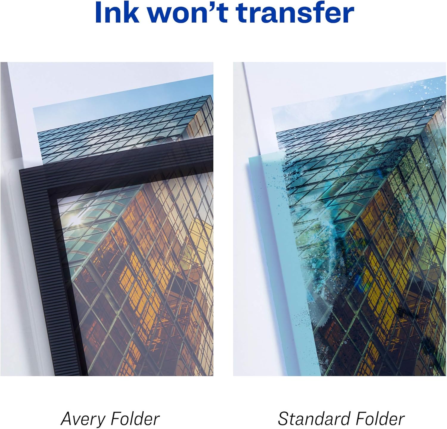 Avery Flexi-View Report Cover with Swing Clip, Non-Lift Print, Assorted, Color Will Vary, 1 Cover (47856) : Business Report Covers : Office Products