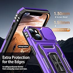 Goodon for iPhone 13 Mini Case with Sliding Camera