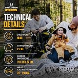 DROMADER Baby Carrier Backpack Toddler Hiking Carrier Sun Canopy 5.95 lb view 6