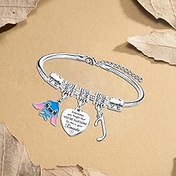 Waeceip Stitch Bracelet with Initial Letter, Gifts