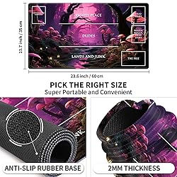 EDGFRTOIO Playmat with Zones for MTG Card Game