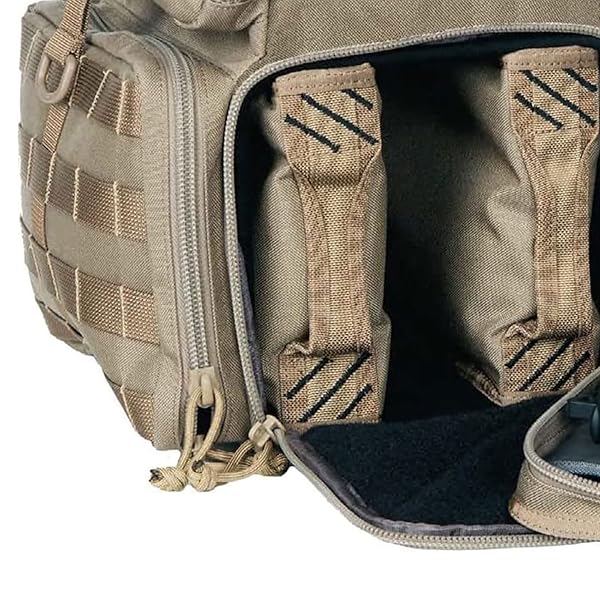 G.P.S. TACTICAL RANGE BACKPACK | TAN | 3 HANDGUNS CAPACITY | MOLLE WEBBING | DURABLE WATERPROOF STAIN-RESISTANT SHOOTING TACTICAL GEAR