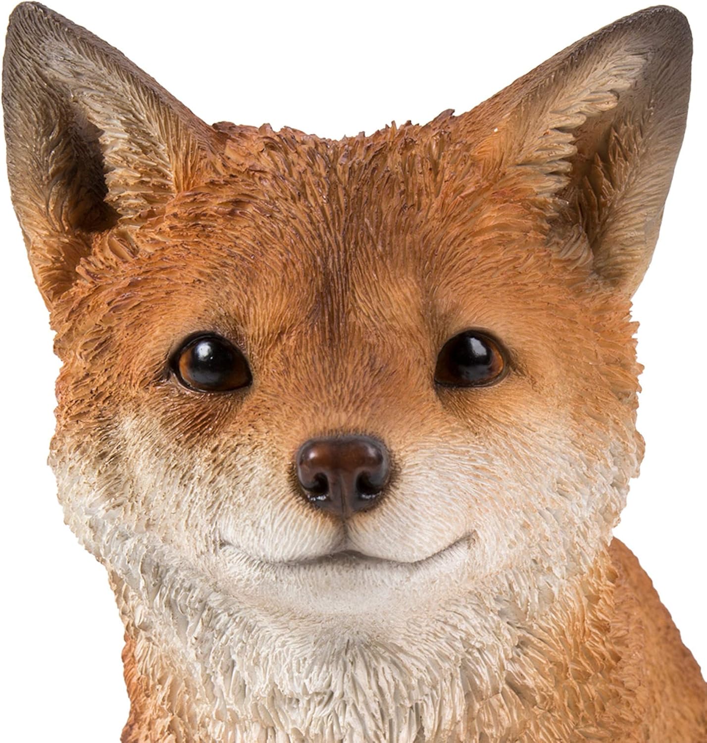 Vivid Arts - Real Life Woodland Sitting Fox Cub Home or Garden Decoration (XRL-FCB4-D), Multicolor - Image 3