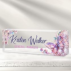 Custom Office Name Plate for Desk - Desk Name Plate