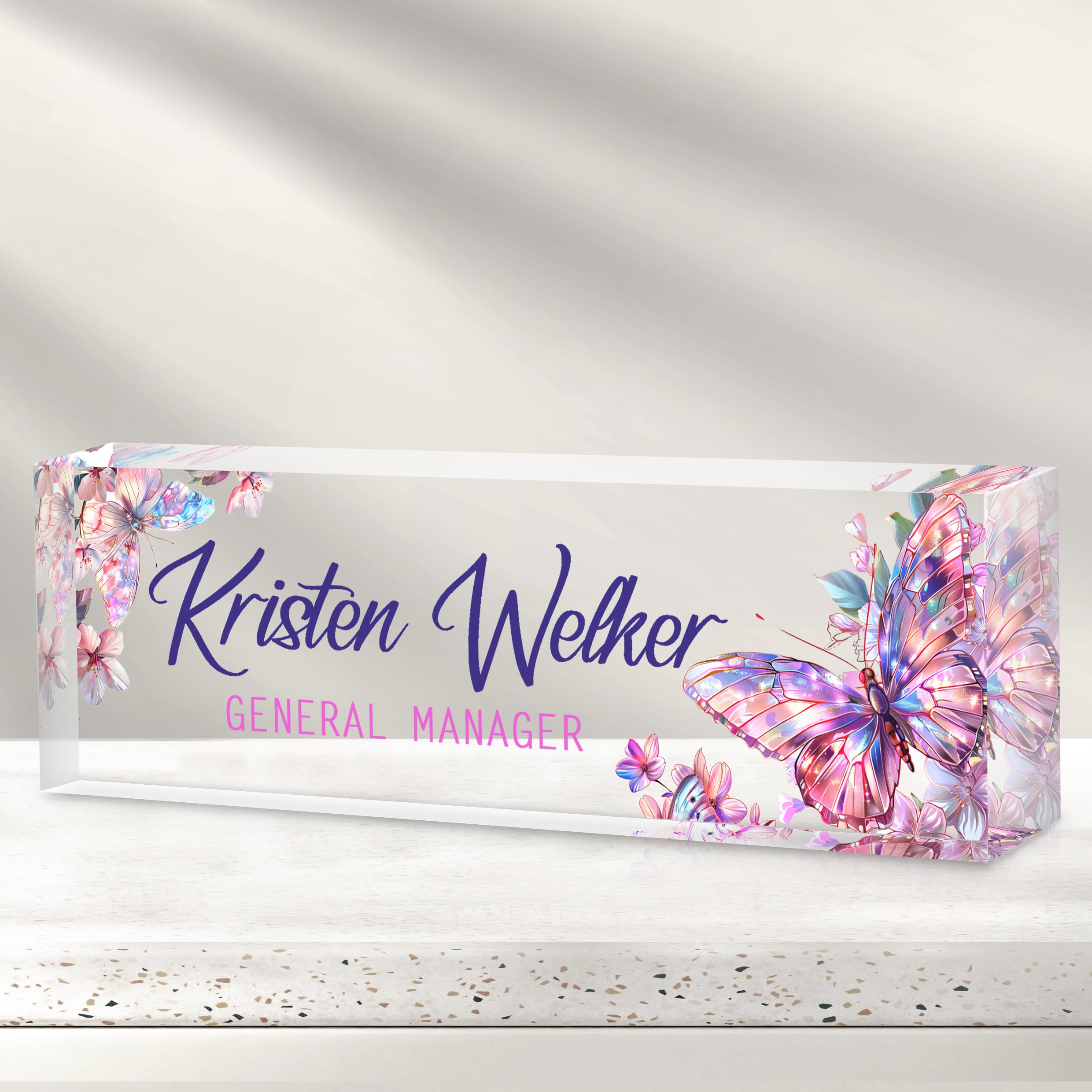 Custom Office Name Plate for Desk - Desk Name Plate