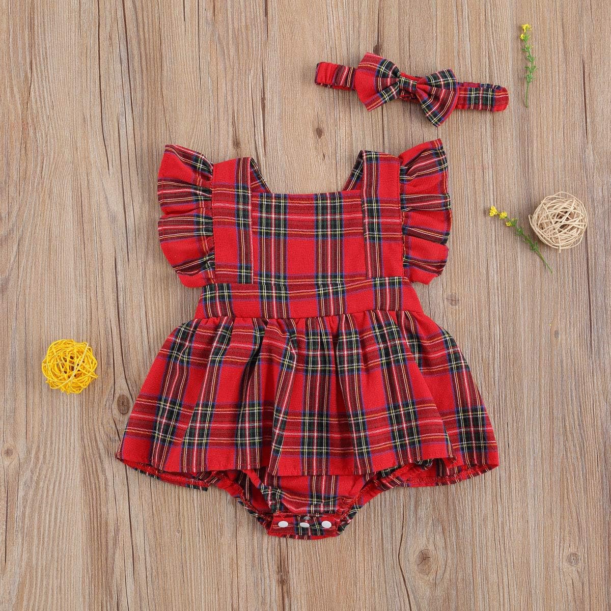 plaid romper dress