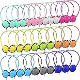 Yunsailing 30 Pack Bulk Over Ear Headphones Set On Ear Headsets Earphones with Adjustable Headband and 3.5mm Plug for Group Learning, Computer Lab, Library, Online Lesson (Macaron Color)