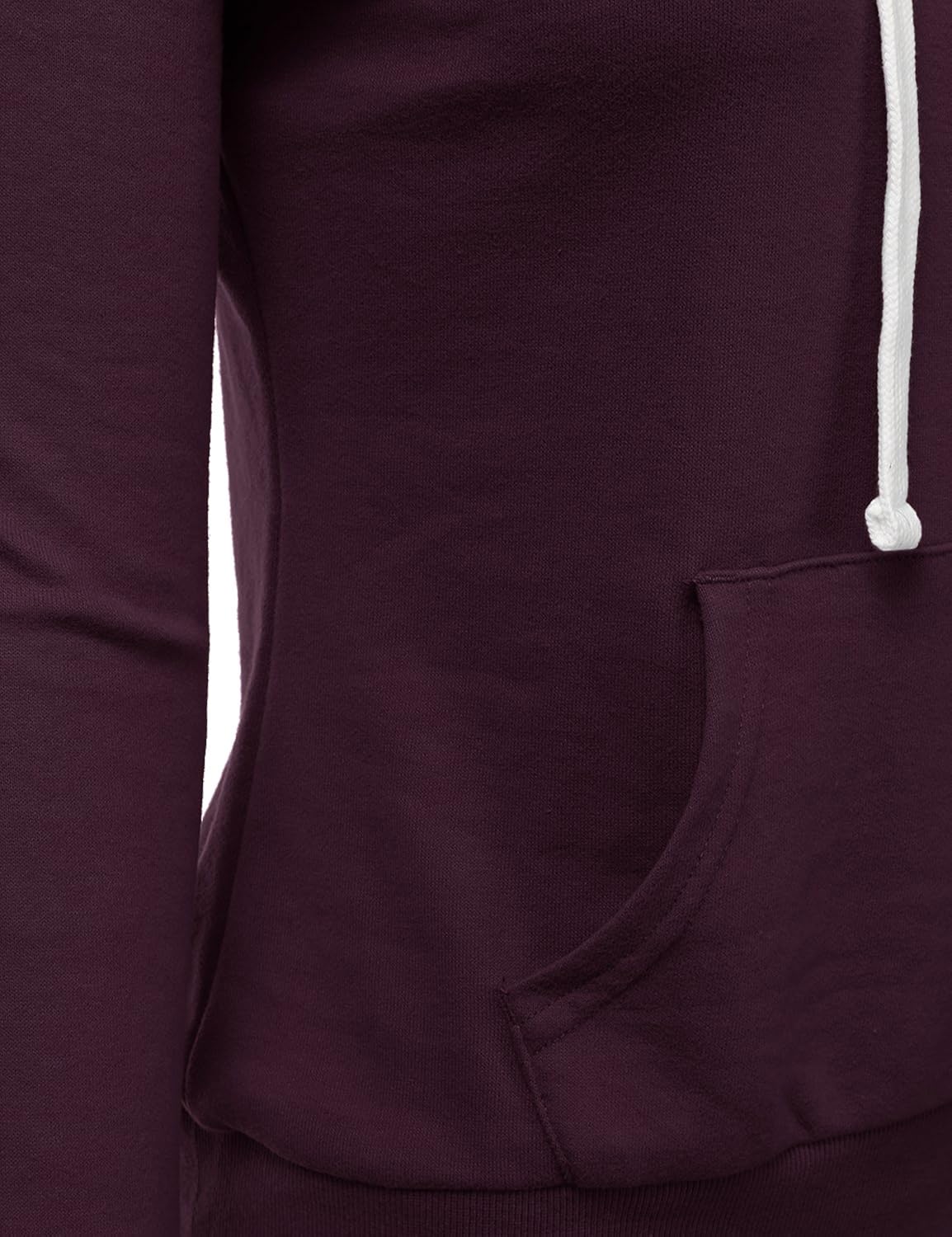 Doublju Basic Lightweight Pullover Hoodie Sweatshirt for Women: Clothing