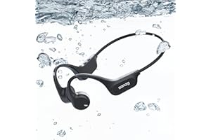 Sanag Swimming Headphones Underwater - IPX8 Waterproof Swimming Headphones with Built-in MP3 Player 64G Memory, Bluetooth 5.3 Wireless Open Ear Bone Conduction Earbuds for Running Cycling Hiking Gym