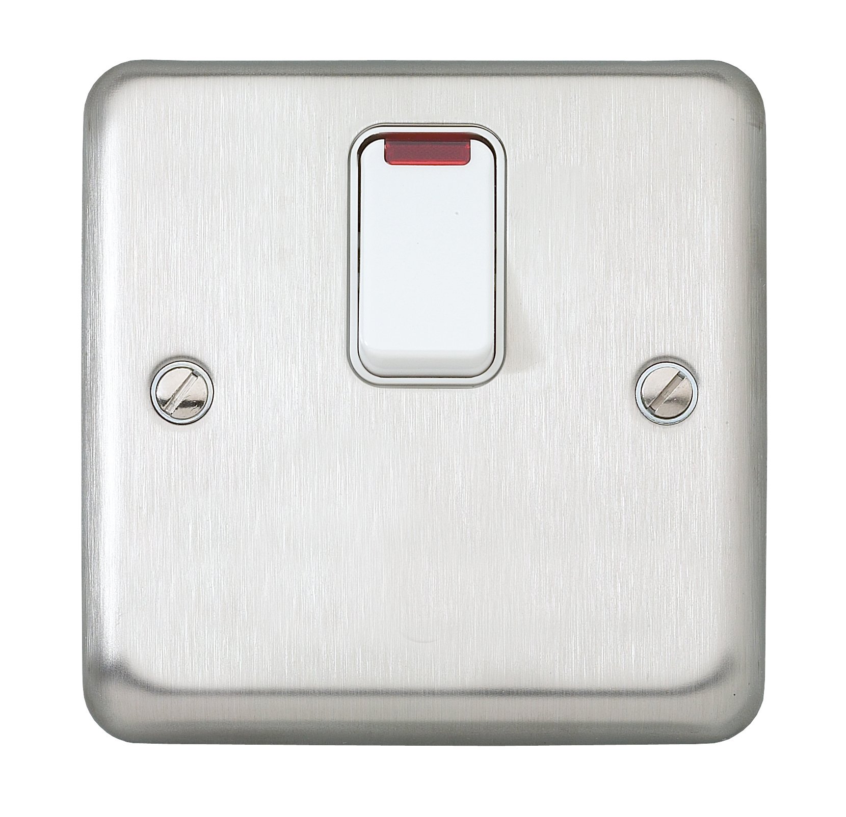 MK Albany Plus K5233BSS 20A Double Pole Switch Neon