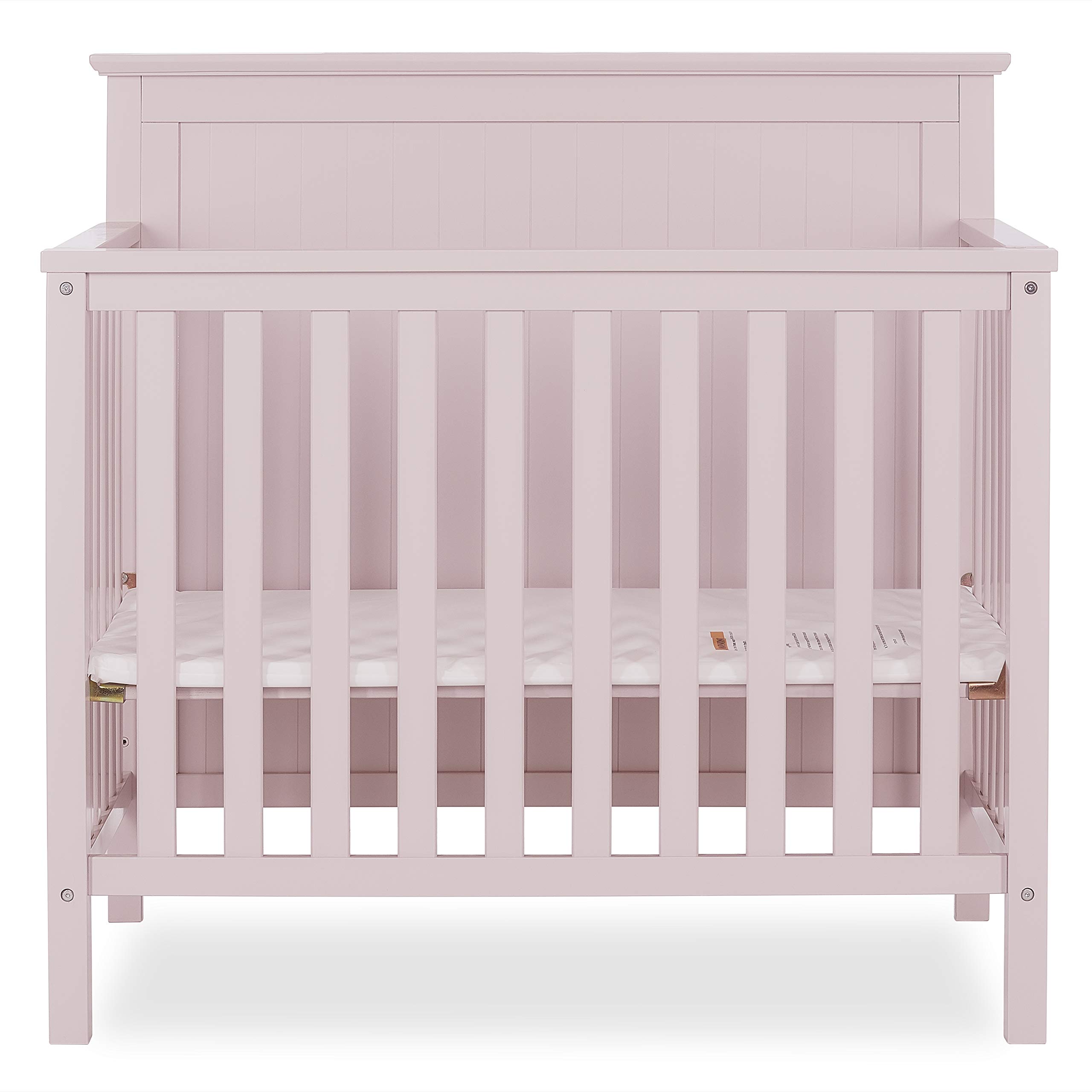 Dream On Me Ava 3in1 Convertible Mini Crib in Blush Pink