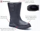 Blackrock S1-P SRC Safety Rigger Boots Steel Toe Cap Black Leather UK 5 view 2