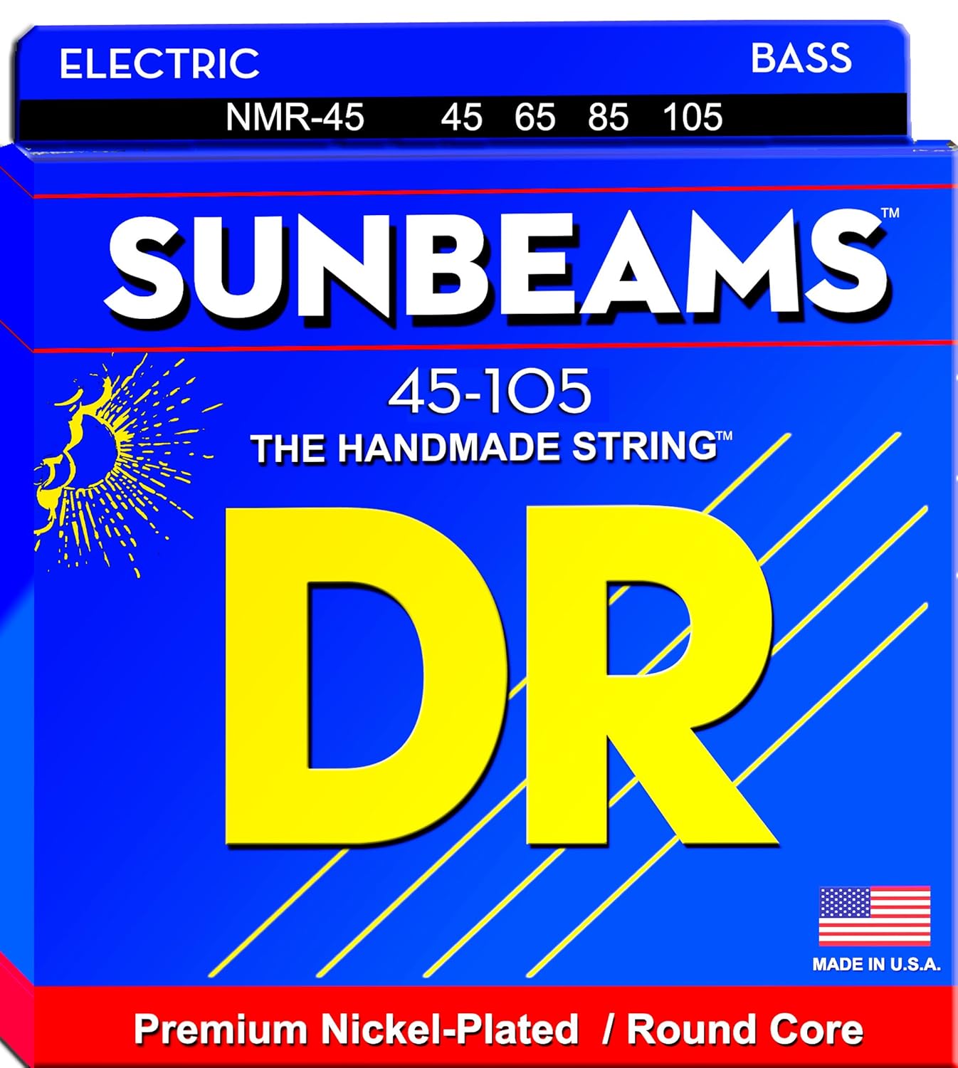 DR Strings Sunbeam - Nickel Plated Round Core Bass 45-105
