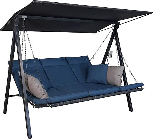 Angerer Lounge Hollywoodschaukel, blau Amazon.de Garten