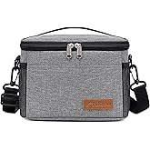 TuErcao Insulated Cooler Bag 6/24 Can Collapsible Leakproof Soft Sided Cooler for Car, Portable Foldable Small Ice Chest for Beach Camping Picnic Travel, 5/15qt Lunch Box for Men Work