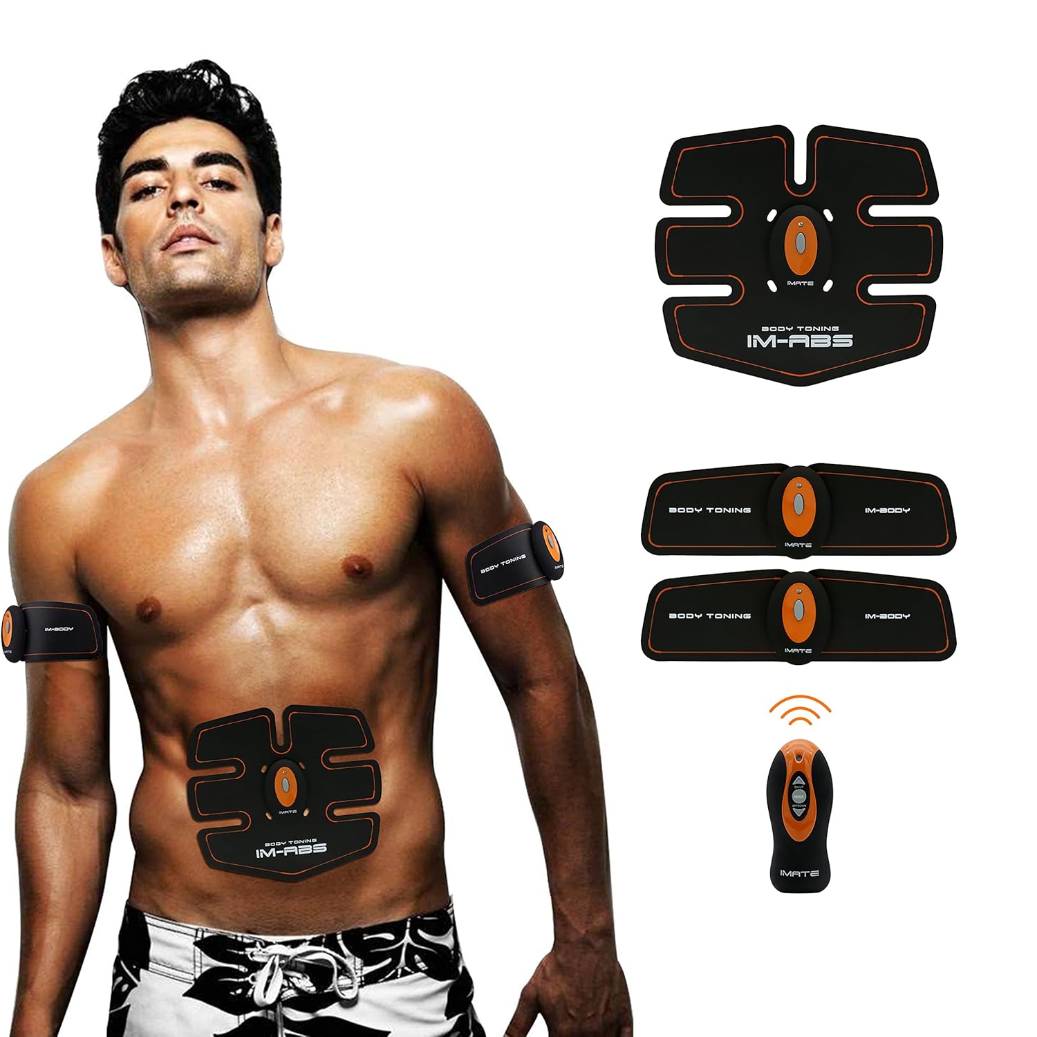 Electroestimulador Abdominales Cinturon IMATE EMS Muscular Estimulador Pierna Brazo de Abdominales Muscular