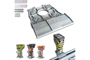 SLE ENGINEERING SLE Professional Adapter compatible with RYOBI P601 / PCL424 / PCL424B ONE+ / Ridgid 18-Volt OCTANE™ / R86044B / R2401 / R24012 18V Router compatible with Makita/Bosch/Festool/Mafell Guiderail