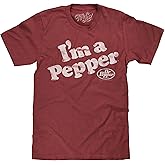 Tee Luv Men's Dr Pepper T-Shirt - Faded I'm A Pepper Logo Shirt