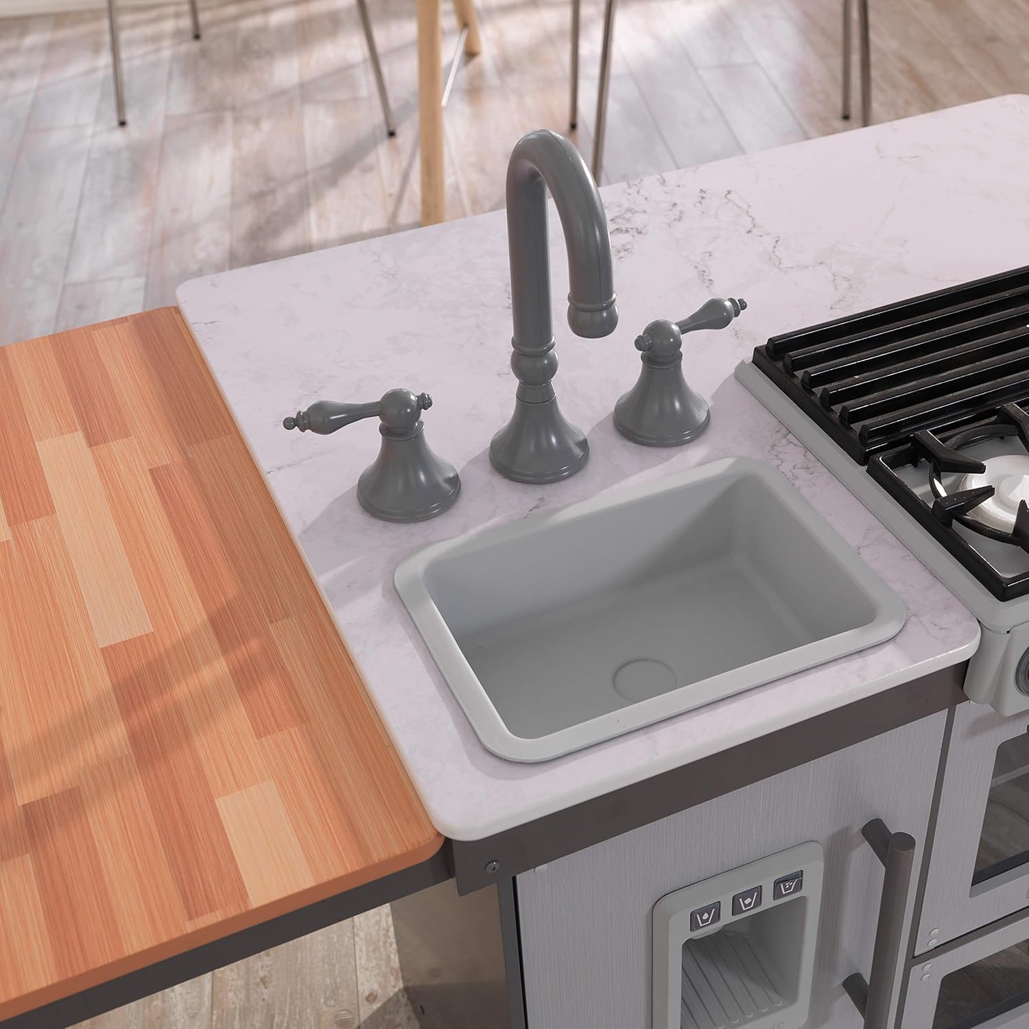 kidkraft chef's cook n create island play kitchen