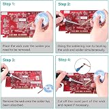 Tabiger Desoldering Pump Solder Wick 3-in-1 Kit 1pc Pump + 2x Wick 2.5mm x 1.5m view 6