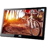 AOC e1659Fwu 16-Inch Ultra Slim 1366x768 Res 200 cd/m2 Brightness USB 3.0-Powered Portable LED Monitor w/ Case