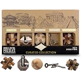 Project Genius True Genius CURATED Collection &ndash; Variety Pack, Assembly Puzzle, Disassembly Puzzle, Brain teasers, Adult Puzzle, Wooden and Metal Brain Teasers