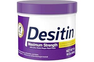 Desitin Maximum Strength Baby Diaper Rash Cream with 40% Zinc Oxide for diaper rash Relief & Prevention, 16 oz