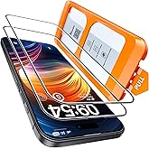 TOCOL for iPhone 15 Screen Protector, Easy Installation | Bubble-Free, 9H+ Tempered Glass, 8FT Military Grade Shatterproof, Anti-Scratch, Case Friendly HD Clear 6.1" 2 Pack