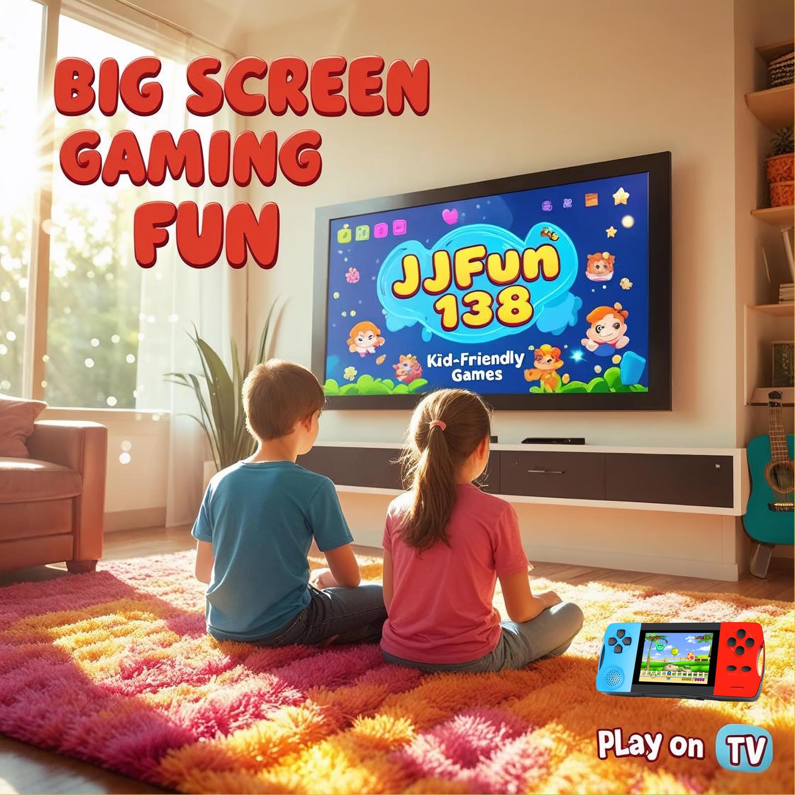 Handheld Games for Kids with Built-in 100+ Classic Retro Games, 3.2