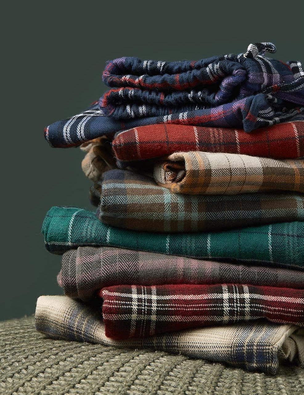 boys plaid pajama bottoms