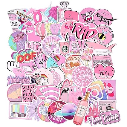 hydro flask pink stickers