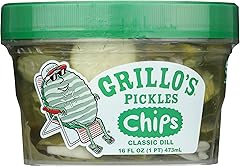 GRILLOS PICKLES Classic Dill Pickle Chips, 16 FZ