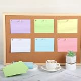 Thboxes A6 Ruled Index Cards 600 Pcs with Metal Binder Ring 6 Colors view 7