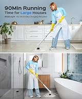 XAPROO Upgraded Electric Cleaning Brush IPX7 Waterproof 2 Speeds Long Handle view 8
