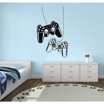 West Mountain Playstation Controllers Gaming Joystick Wall Decal Home Decor Art Vinyl Sticker
