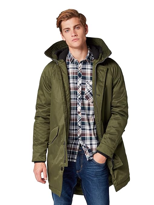 Tom Tailor Denim Herren Parka oliv XL