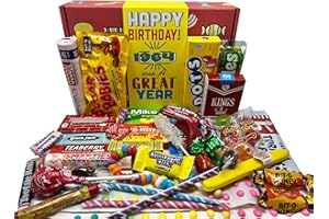 RETRO CANDY YUM ~ 1964 60th Birthday Gift Box Nostalgic Candy Assortment from Childhood for 60 Year Old Man or Woman Born 1964 Jr