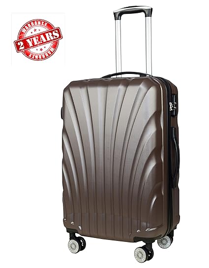 3G Combat 8018 Series ABS Red 20-inch Hard Sided Luggage Trolley Suitcase