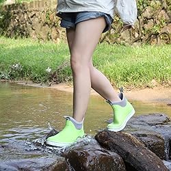 Kalkal Women's Deck Boots, Waterproof Ankle Rain