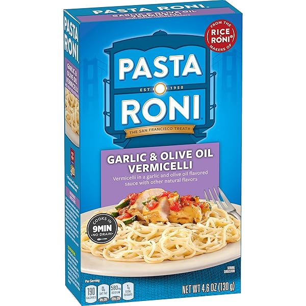 PASTA RONI GARLIC & OLIVE OIL VERMICELLI PASTA,...