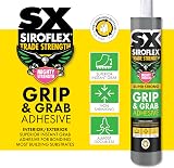 Siroflex SX Grip Grab Adhesive White 290ml Hybrid Tech Weather Water Resistant view 3