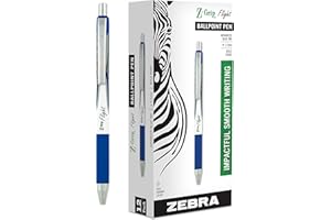 Zebra Pen Z-Grip Flight Retractable Ballpoint Pen, Bold Point 1.2mm, Blue Ink, School Supplies, Teacher Supplies, and Office 