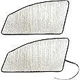 Side Window Front Seat Reflective Sunshade Custom Fit for 2014 2015 2016 2017 2018 2019 2020 2021 2022 2023 Ford Transit Connect (NOT FOR FULL-SIZE TRANSIT) XL XLT Passenger Wagon Cargo Minivan (2pcs)