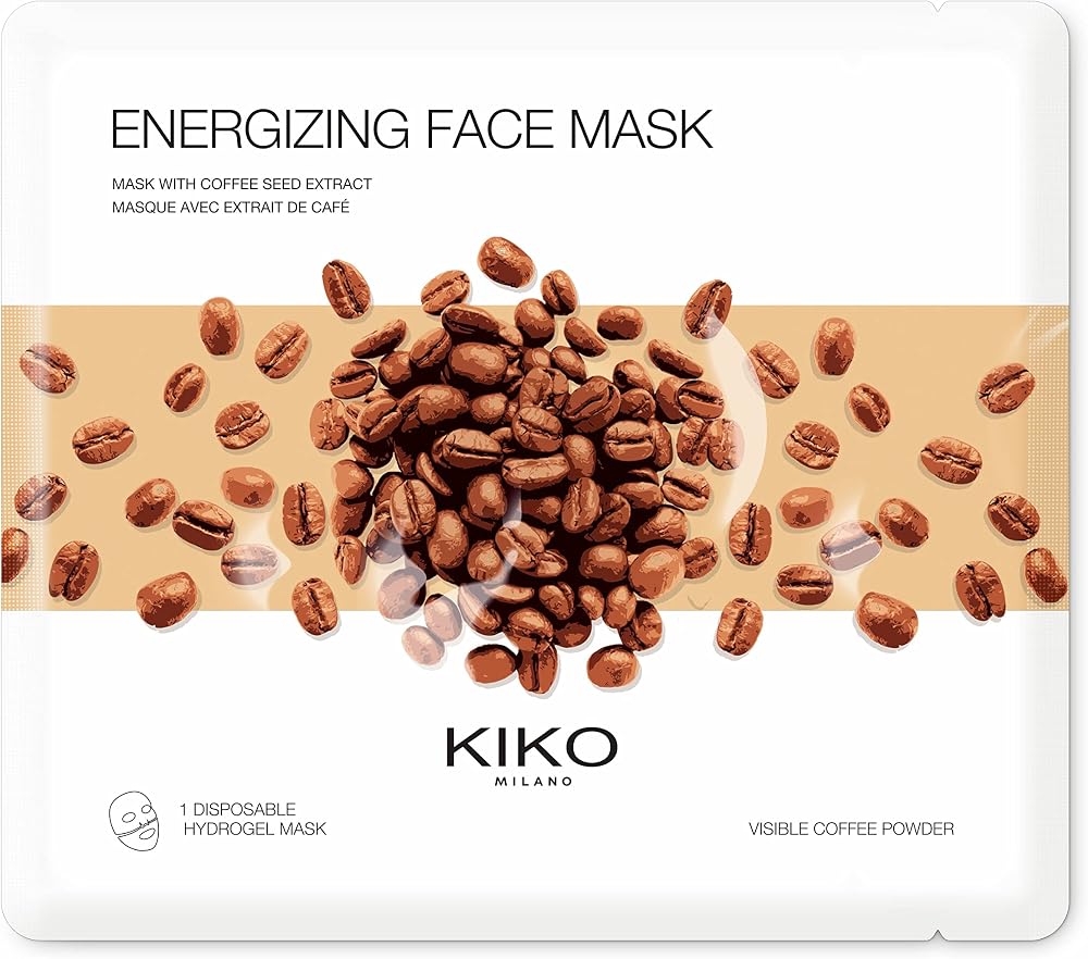 KIKO Milano Energizing Hydrogel Face Mask Moisturizing Coffee Extract Skin