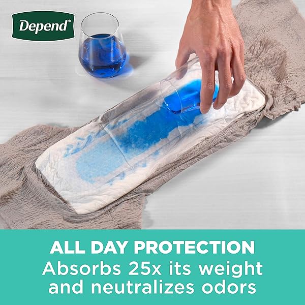 DEPEND FRESH PROTECTION ADULT INCONTINENCE UNDERWEAR FOR MEN, DISPOSABLE, MAXIMUM, EXTRA-LARGE, GREY, 26 COUNT, PACKAGING MAY VARY