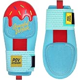 Baseball Sliding Mitt - Youth Size - Ice Cream, Bear Drippy Drip Accessory | Povrinark Ambidextrous Baseball &amp; Softball Sliding Glove Gear for Hand Protection,Breathable and Durable