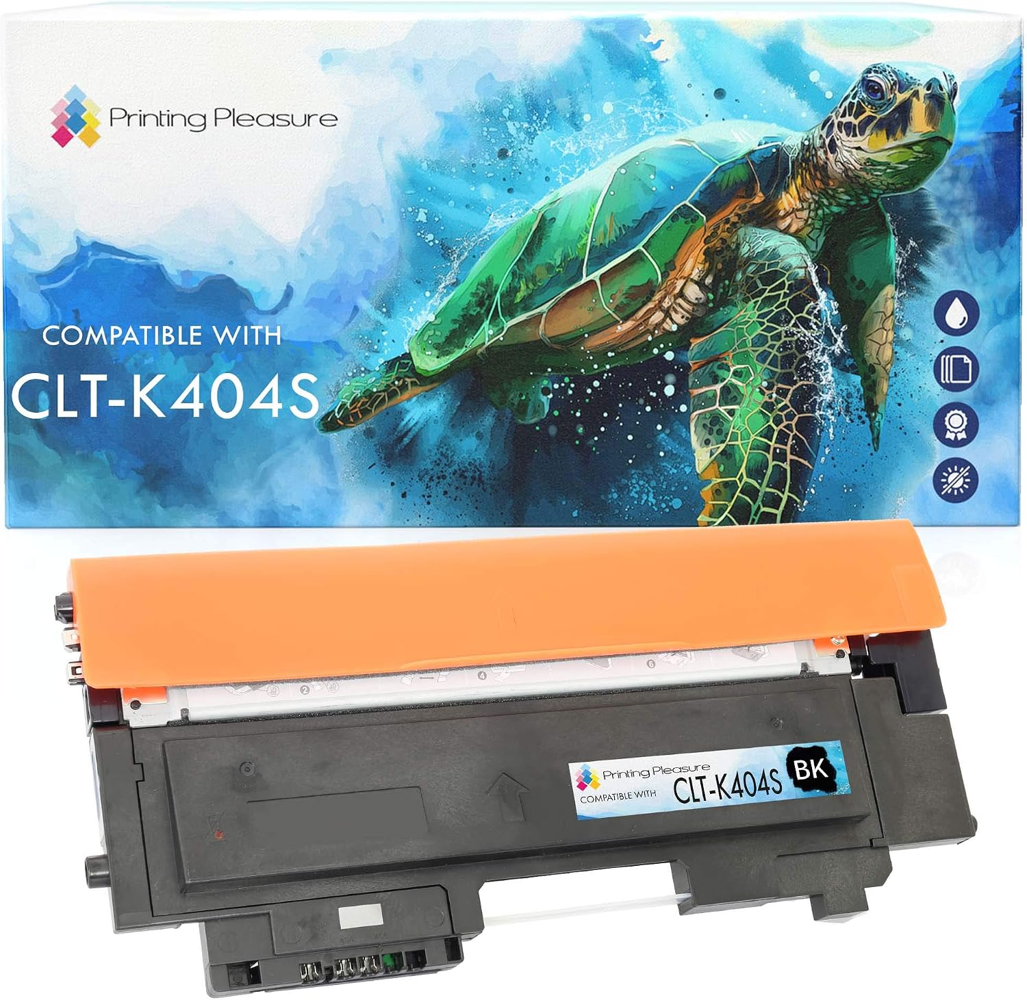 Printing Pleasure CLT-K404S Toner Cartridge compatible for Samsung Xpress SL-C430 C430W SL-C480 C480FN C480FW C480W