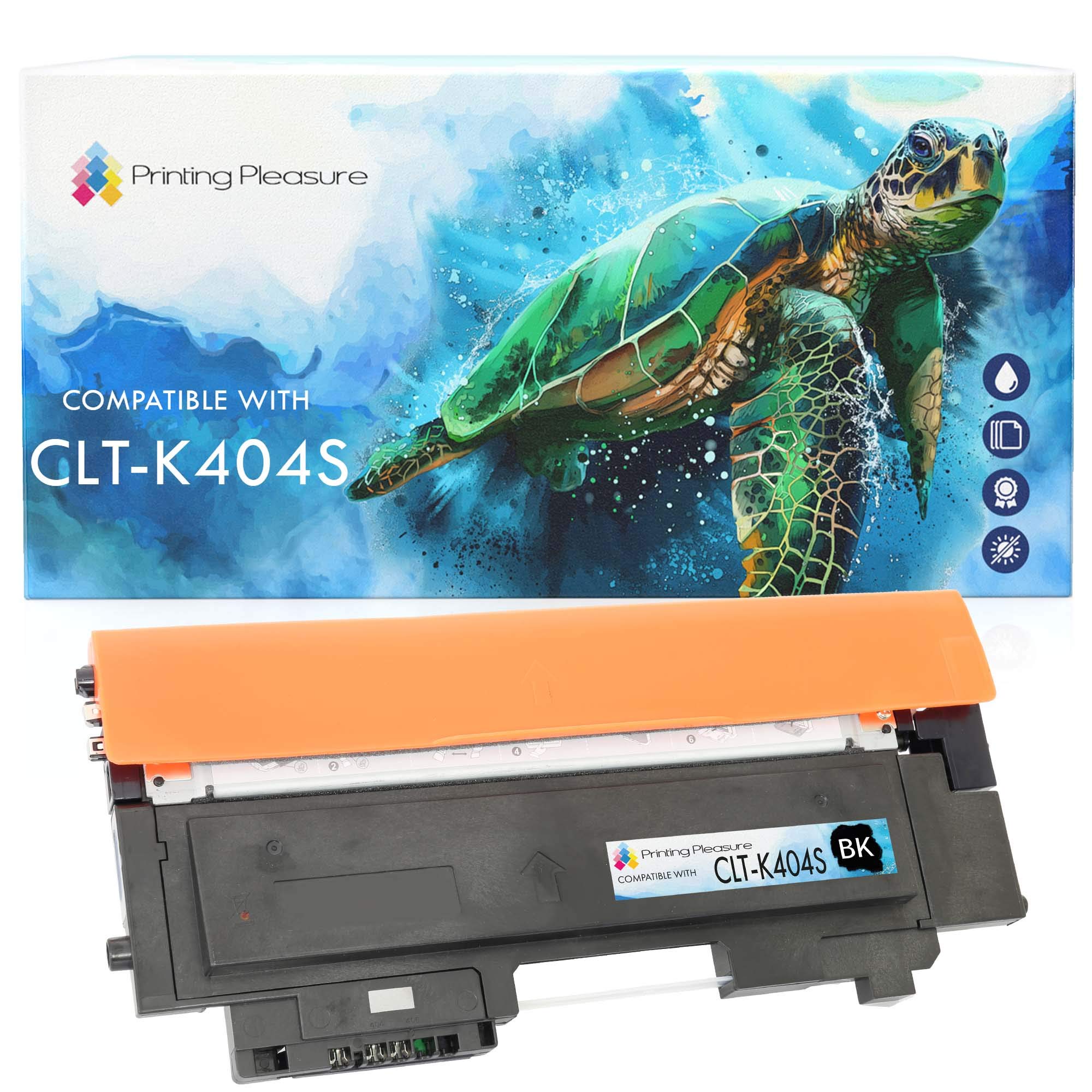 Printing Pleasure CLT-K404S Toner Cartridge compatible for Samsung Xpress SL-C430 C430W SL-C480 C480FN C480FW C480W | Black